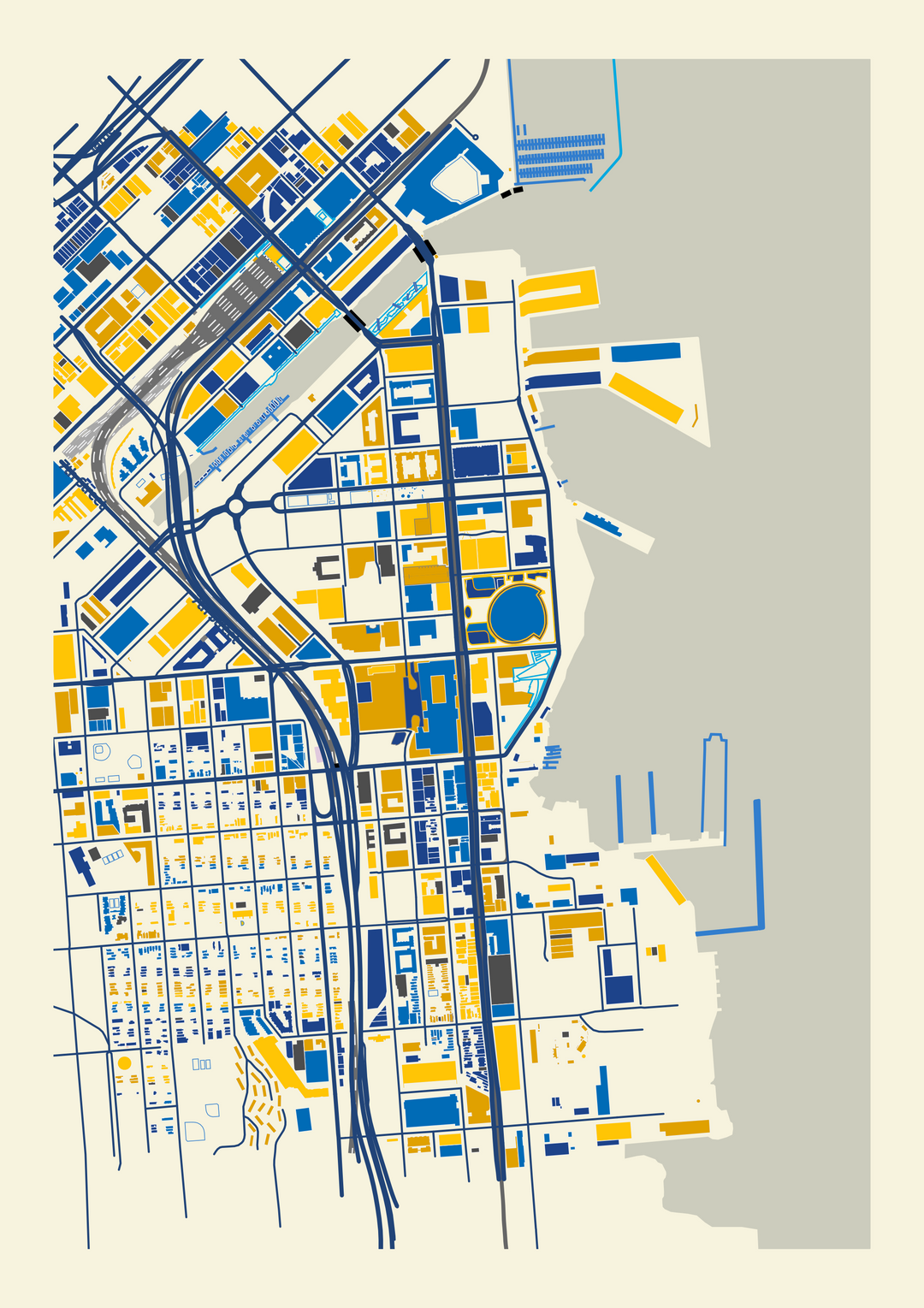 Chase Centre, Golden State Warriors, San Francisco, USA. Fine Art Print. Poster